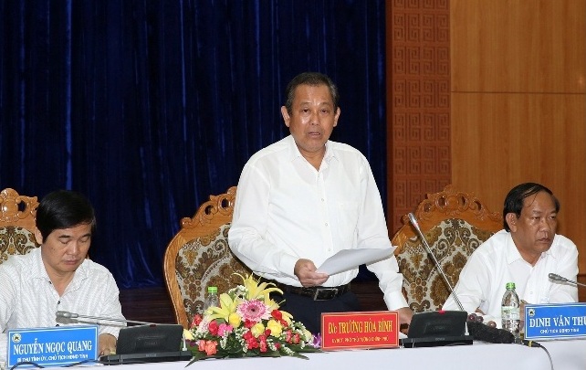 Вице-премьер Чыонг Хоа Бинь посетил провинцию Куангнам с рабочим визитом